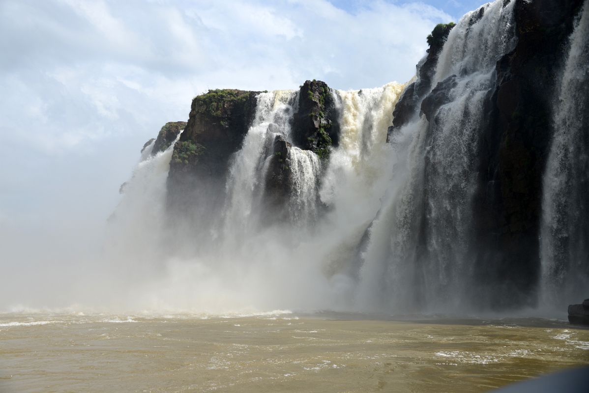 24 Approaching The Argentina Waterfalls In The Garganta Del Diablo Devils Throat Area From The Brazil Iguazu Falls Boat Tour
